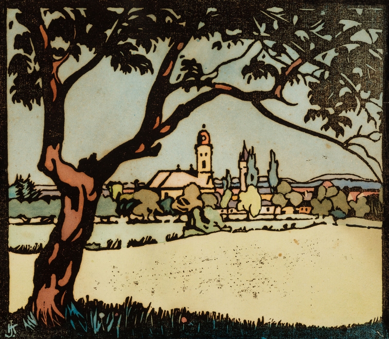 KRIZSÁN János (1886-1948) - Klastromrét at Baia Mare