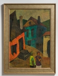 INCZE János Dés (1909-1999) - Houses from Sighișoara