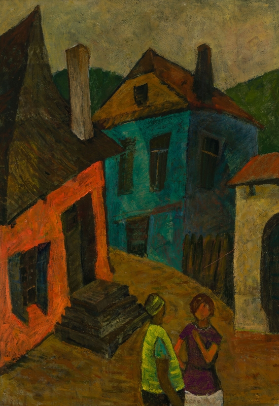 INCZE János Dés (1909-1999) - Houses from Sighișoara