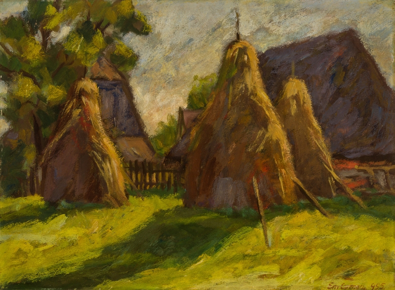 Emil CORNEA (1898-1969) - Haystacks, 1955