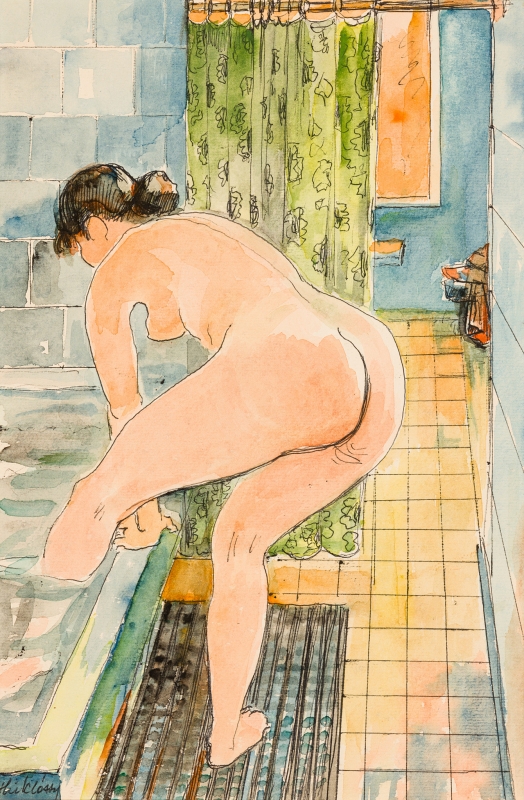 MIKLÓSSY Gábor (1912-1998) - In the bathroom