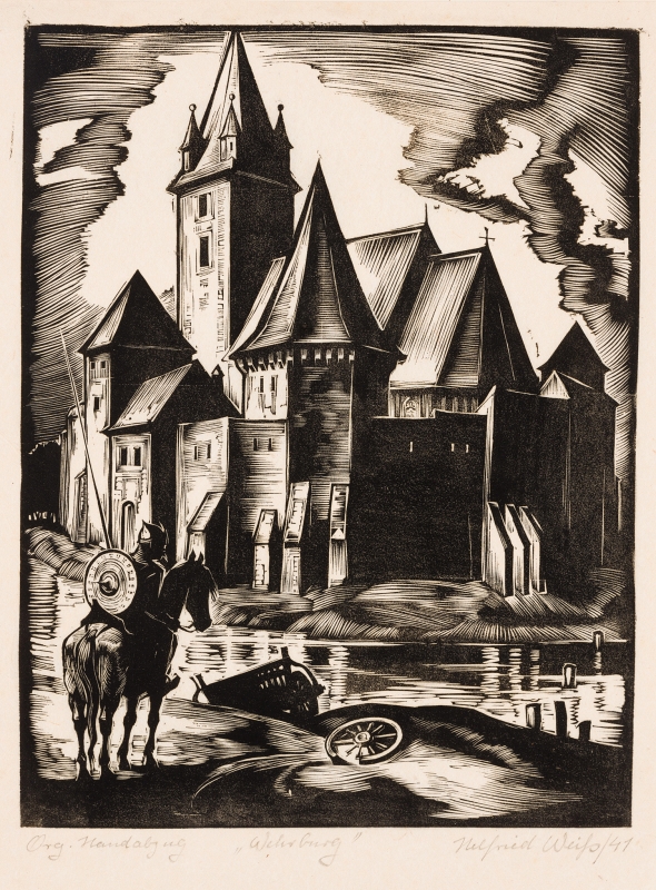 Helfried WEISS (1911-2007) - Wehrburg, 1941