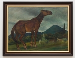 SZOLNAY Sándor (1893-1950) - Hay Harvesting at Baia Mare