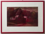 BARABÁS István (1914-2007) - Old houses in the sunset