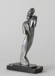 Radu PUȘCARIU (1906-1978) - Art deco nude with braided hair, cca. 1933