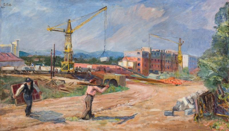 DÓCZY BERDE Amál (1886-1976) - Construction, 1963