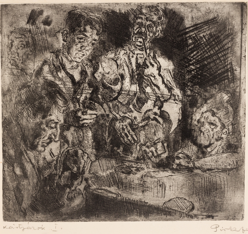 PIRK János (1903-1989) - Card Players