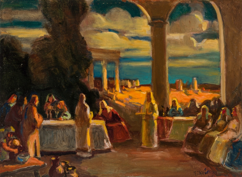 MIKLÓSSY Gábor (1912-1998) - Biblical scene, 1990