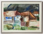 BALÁZS Imre (1931-2012) - Houses from Bădeni, 1983