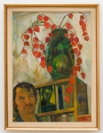 PÁLL Lajos (1938-2012) - Selfportrait with physalis