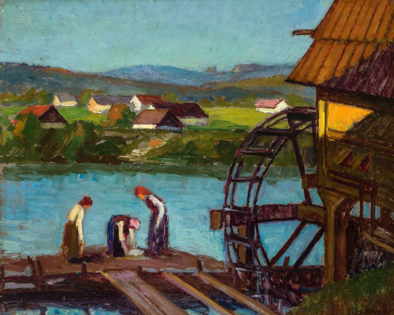 BALLA Béla (1882-1965) - Watermill at Arad, 1929