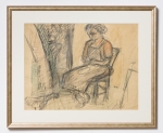 CZÓBEL Béla (1883-1976) - Sitting Woman
