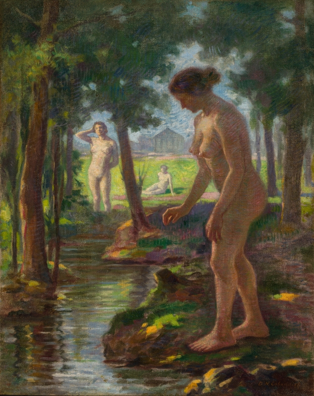 Dimitrie CABADAIEF (1877-1934) - Women bathing at Baia Mare