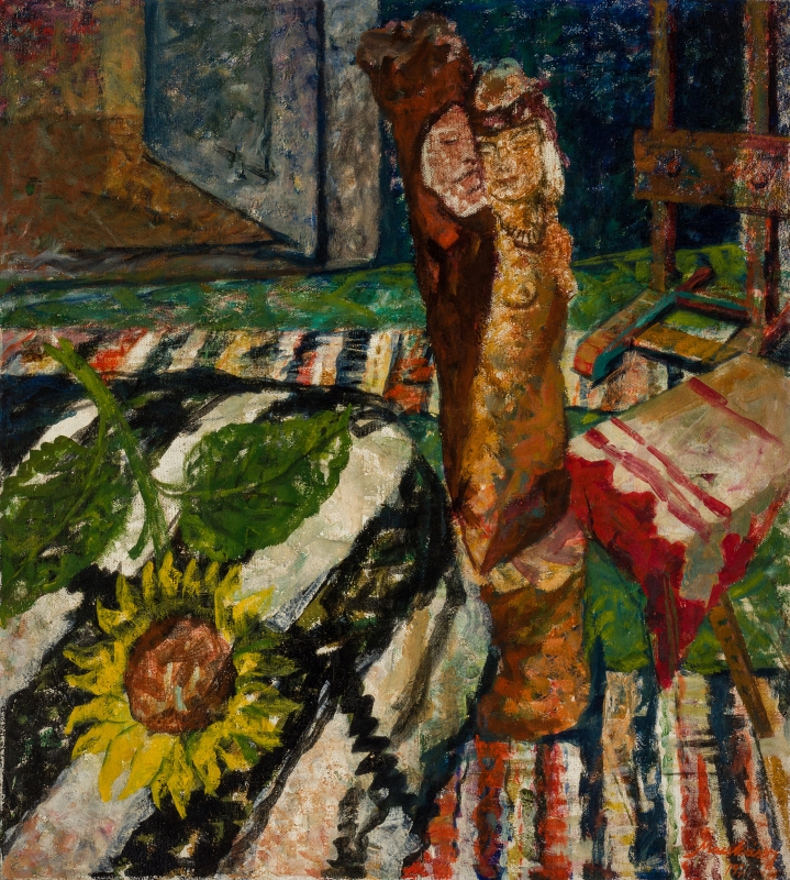MACSKÁSSY József (1921-1994) - Still life with a Szervátiusz Sculpture, 1970-1971