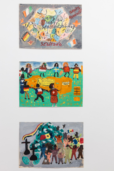 THE CHILDREN OF THE WORLD WANT PEACE - CHILDREN'S DRAWINGS FROM 1980-1990 IN THE QUADRO ARCHIVE