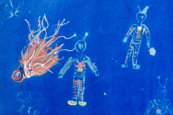 THE CHILDREN OF THE WORLD WANT PEACE - CHILDREN'S DRAWINGS FROM 1980-1990 IN THE QUADRO ARCHIVE