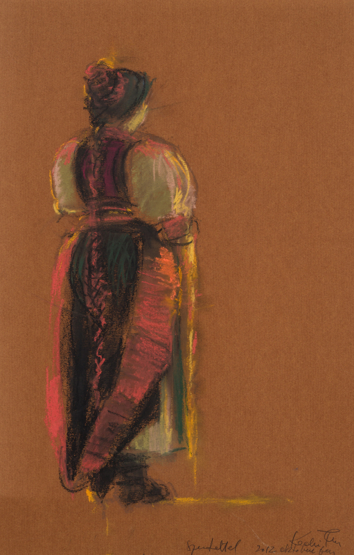 KEDEI Zoltán (1929-2020) - Girl from Izvorul Crișului, 2012