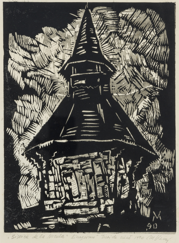 Mircea VREMIR (1932-1991) - The Church from Nicula, 1990