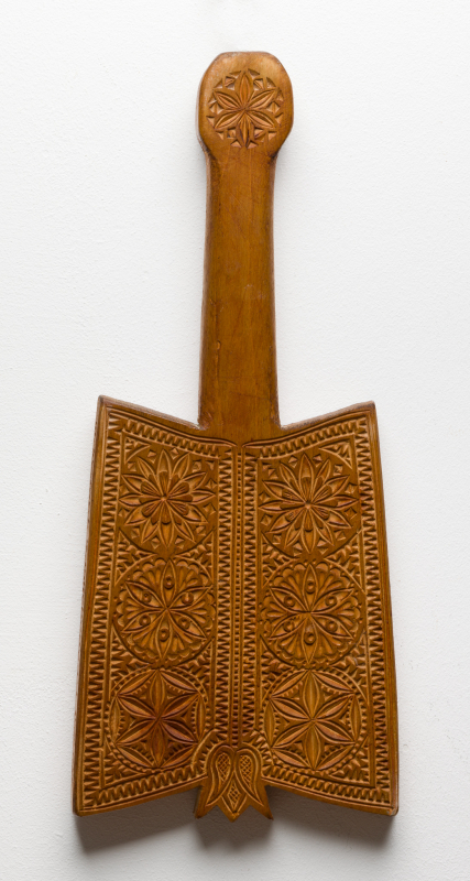 Battledore (laundry-pounding paddle) Huedin, 1978; Kudor Ferenc Jr. (1951–2009)