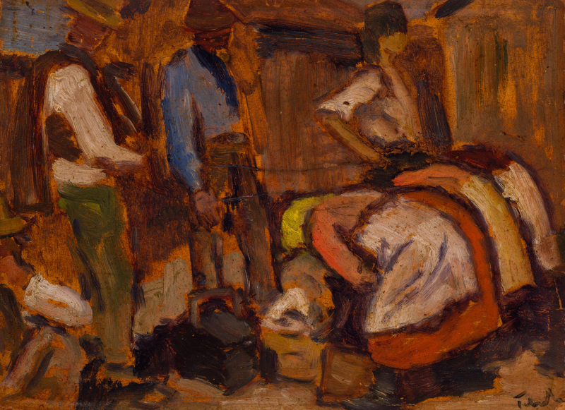 TIBOR Ernő (1885-1945) - At market