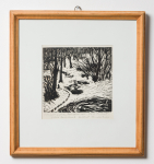 KUSZTOS Endre (1925-2015) - Frozen creek, 1967