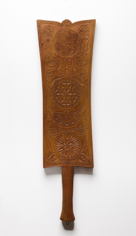 Battledore, (laundry-pounding paddle) Huedin, 1978, Kudor Ferenc sr (1920–2008)