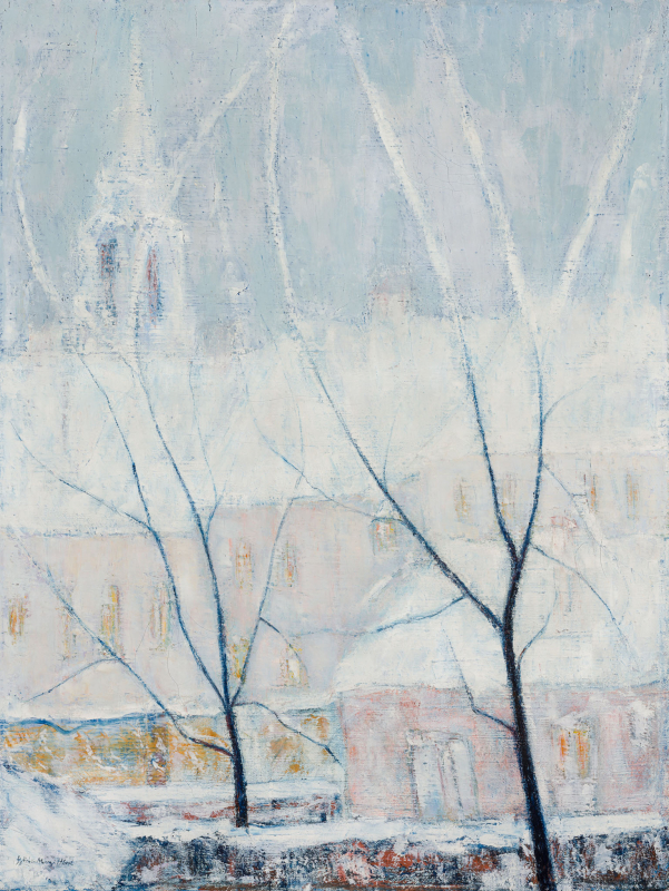 GYÖRKÖS MÁNYI Albert (1922-1993) - Winter in Cluj, 1978